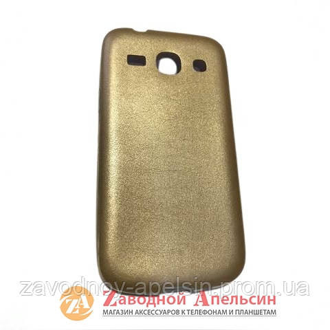 Samsung G350 Star Advance чехол накладка кожа Cover gold Одесса - изображение 1