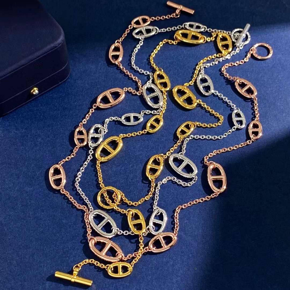 Hermes подвеска длинная цепь напыление серебро 925 / цепочка длинная с логотипом Эрмес позолота, Одесса - изображение 6