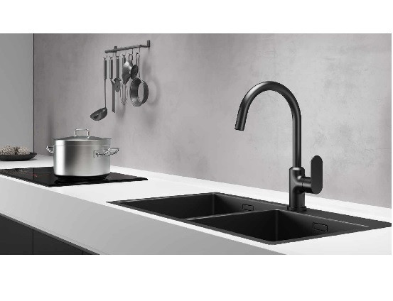 Смеситель для кухни Globus Lux Ontario GLO-0203S-BB (000018444) Киев - изображение 3