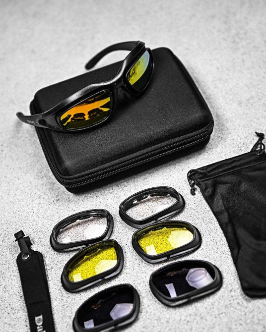 Поляризованные тактические очки Daisy C5 Desert Storm black ВТ6028 Одесса - изображение 3