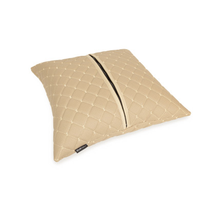 Подушка EVAtech ECO 40x40 см бежева з бежевою ниткою (SPBCSII) Винница - изображение 5