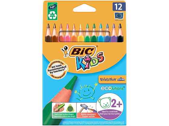 Олівці кольорові Кідс Єволюшн , 12 шт bc82902912 ТМ BIC Київ