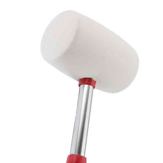Киянка гумова, 780 г, 65 мм, бiла гума, металева ручка INTERTOOL HT-0235 Киев