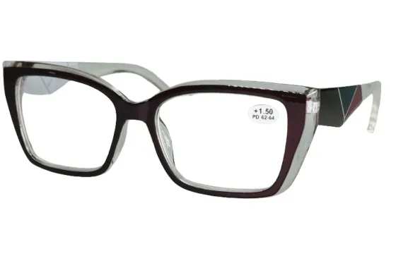 Окуляри з діоптрією 7082 C2 Коричневий +4.50 Луцьк