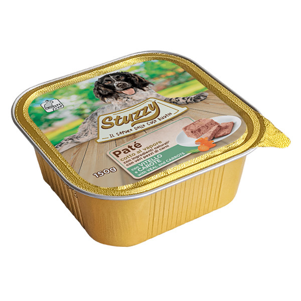Stuzzy Dog Veal Carrot ШТУЗИ ТЕЛЯТИНА МОРКОВЬ корм для собак, паштет, 150г Киев - изображение 1