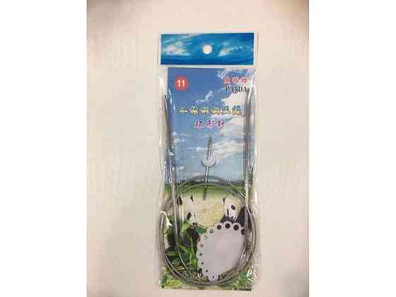 Спицы с тросиком 11 для вязки 80см Panda (15*9*1см) 21188 ТМ EСТЕТ Киев