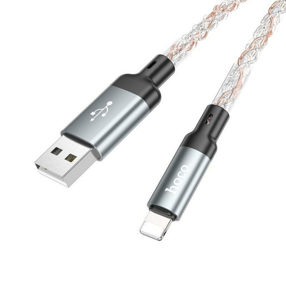 Кабель HOCO U112 Shine charging data cable for iP Gray Киев - изображение 5