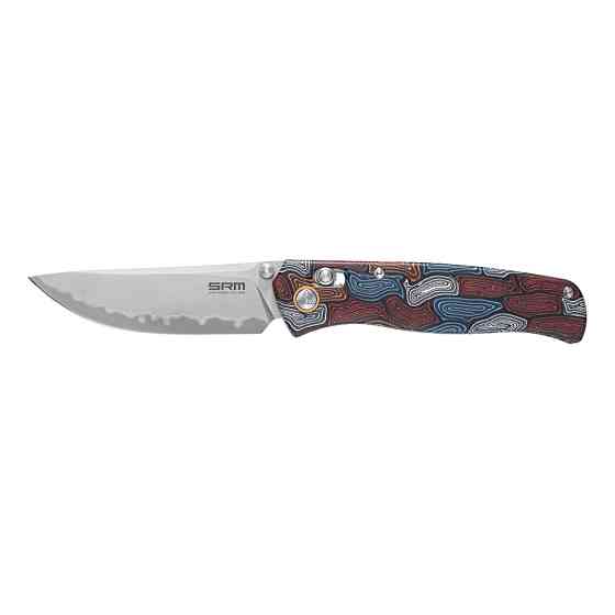 Ніж складаний туристичний SRM Medal 255L-GQ2 (8.2 см) 140Cr / G10 різнобарвний Київ
