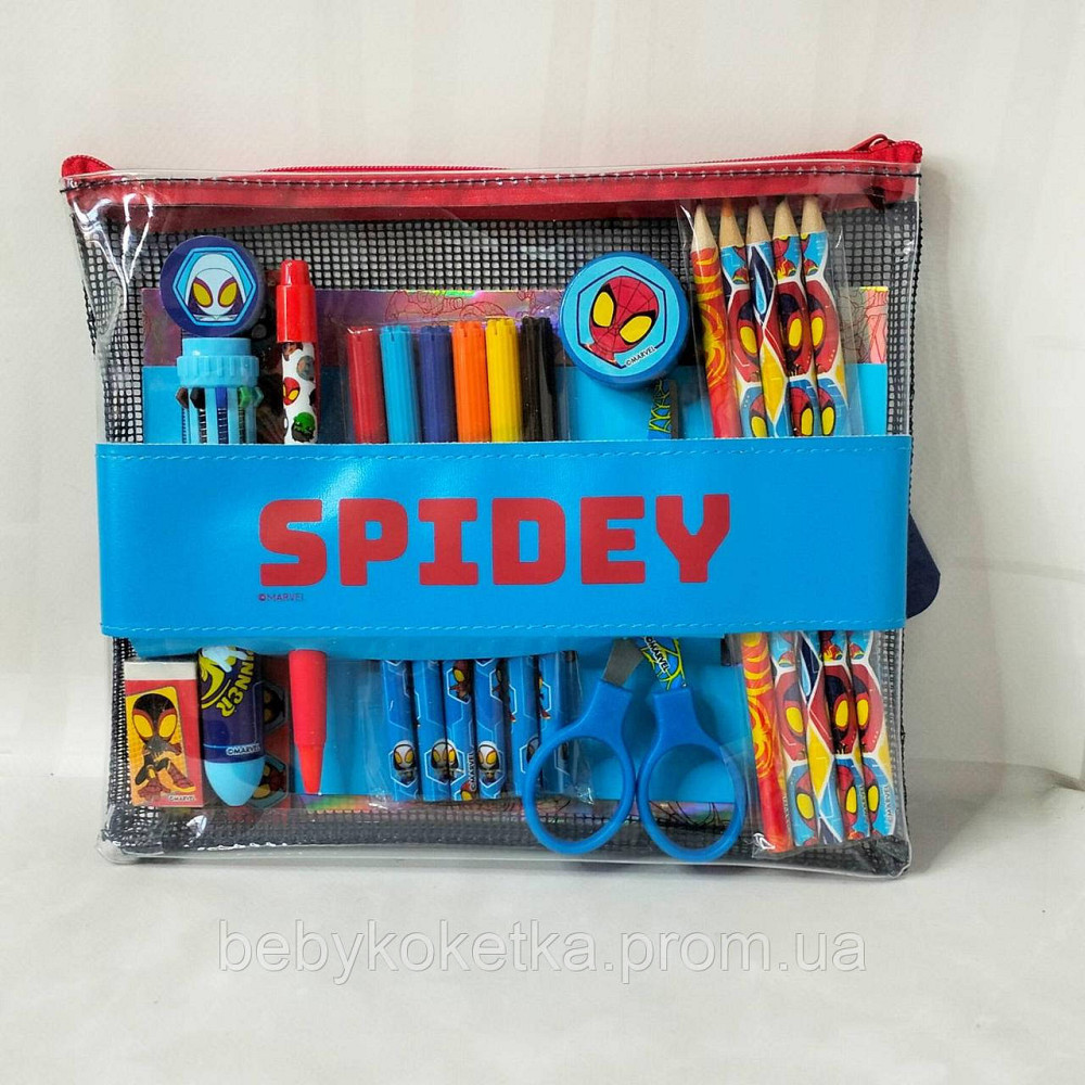 Дитячий концелярський набір для школи Marvel Spiderman. Львів - фото 1