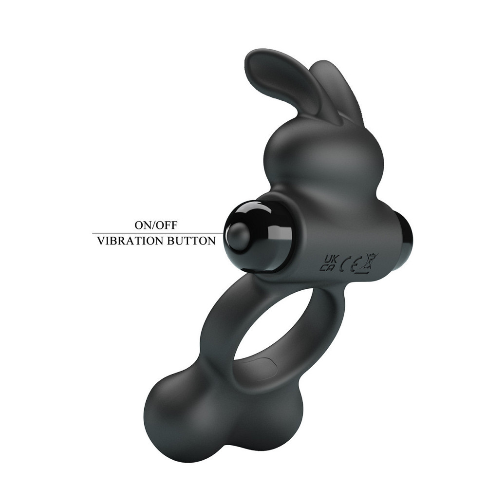 Эрекционное кольцо - Pretty Love Vibrant Penis Ring Yusuf Black Sex Aura Киев - изображение 9