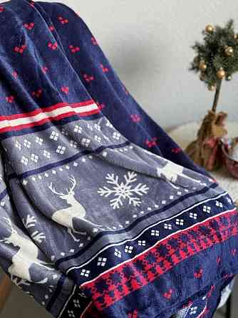 Ecotton Плед Ecotton 150х220 см Well Soft новорічний з оленями синій FL-4885 (23221) Коломия