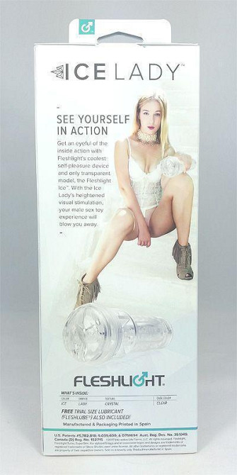Мастурбатор-вагина Fleshlight Ice Lady Crystal, полупрозрачный материал и корпус Sex Aura Киев - изображение 4