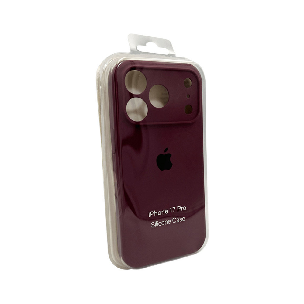 Чохол для смартфона Silicone Full Case AA Camera Protect for Apple iPhone 17 Pro Max 35,Maroon Київ - фото 2