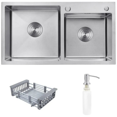 Мойка кухонная Kroner Geburstet-7843ZHM (CV022805) Винница - изображение 1