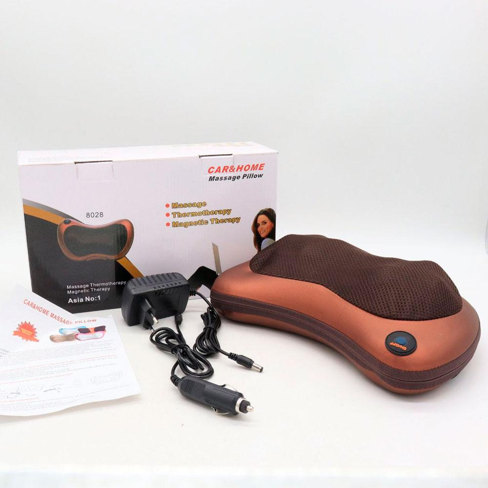 Масажна подушка (31х10х19 см) Massage Pillow 8028 / Роликовий масажер для дому та машини Київ - фото 10