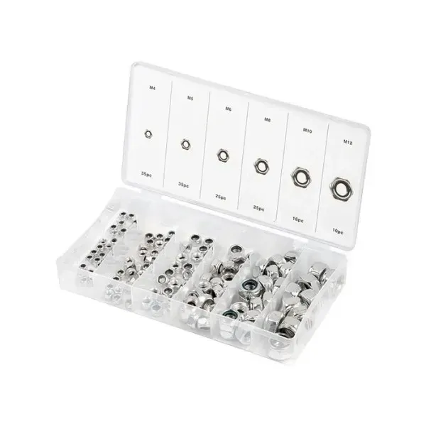 Набор самоконтрящихся гаек с нейлоновой вставкой 146 ед, 47613 Полтава - изображение 1