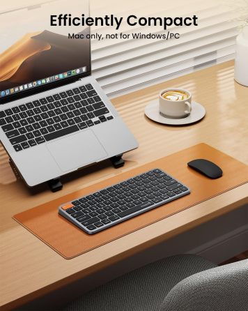 Беспроводная Bluetooth клавиатура ProtoArc K90-A для Mac/iPad: подсветка, металлический корпус, Multi-device, Space Gray Киев