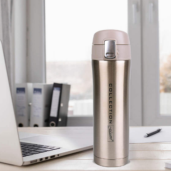 Термочашка 450мл нержавіюча сталь золотий Maestro MR-1641-45-GOLD Житомир