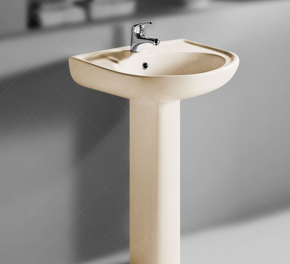 Комплект раковина + ножка RAK Ceramics Cynthia Wash Basin (57 см) Слоновая кость Киев - изображение 2