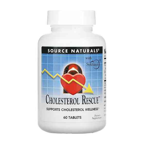 Снижение уровня холлестерина Source Naturals Cholesterol Rescue 604 mg  60 таб Киев