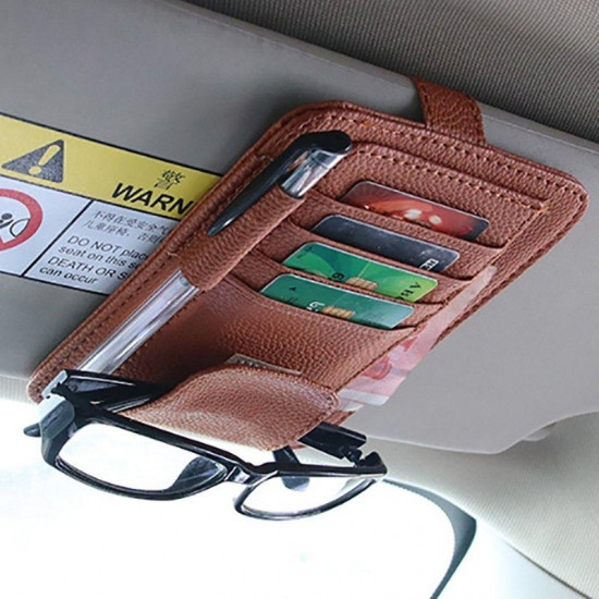 Організатор в авто для кредитних карт, грошей (коричневий) Вінниця - фото 1