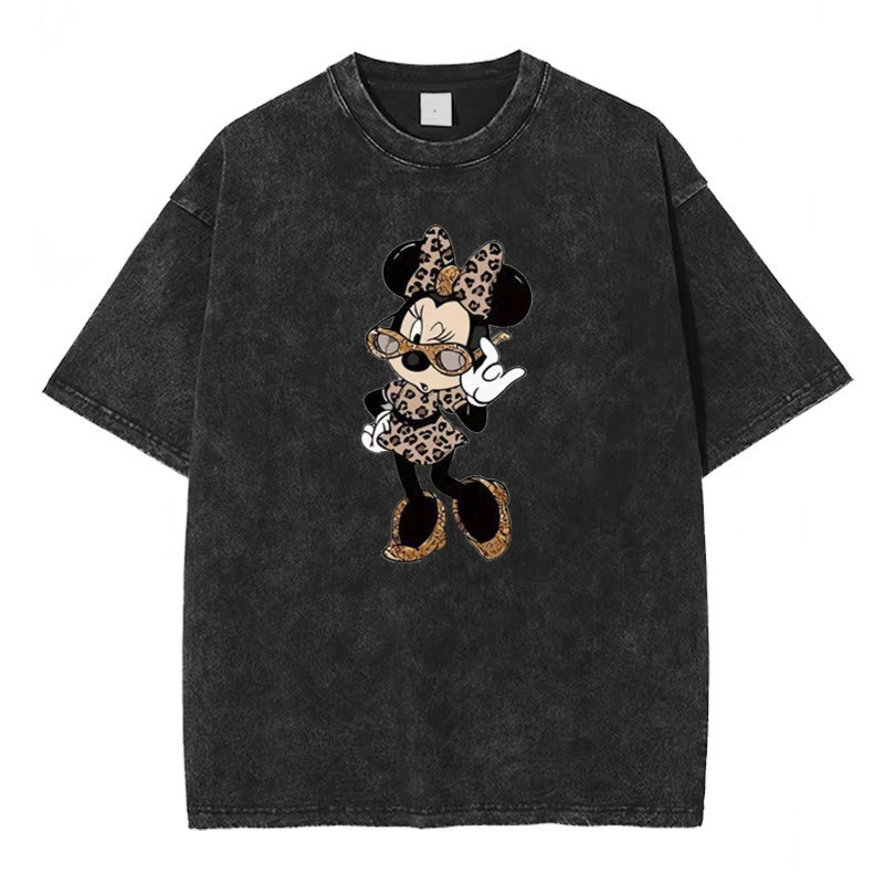 Футболка оверсайз винтаж с принтом Черный Минни Харьков - изображение 1