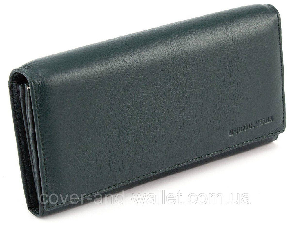 Якісний шкіряний жіночий гаманець на магнітах  горизонтального типу Marco Coverna 1411 Київ - фото 1