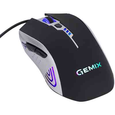 Мишка Gemix W100 USB Black/Gray + ігрова поверхня (W100Combo) Вінниця