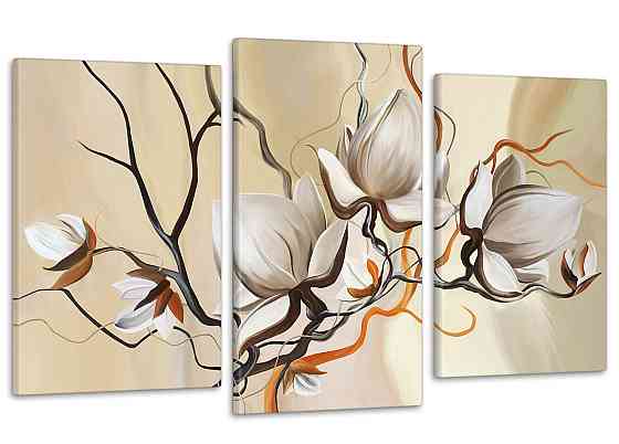 Модульна картина Абстракція Квіти Art-155_3 Київ