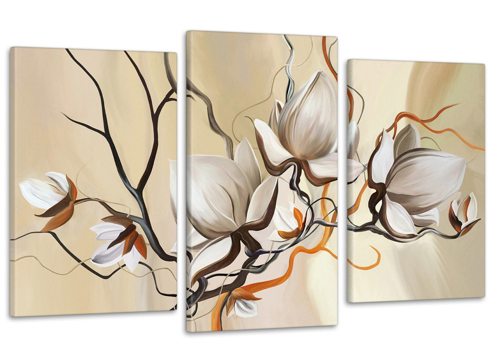 Модульна картина Абстракція Квіти Art-155_3 Київ - фото 1