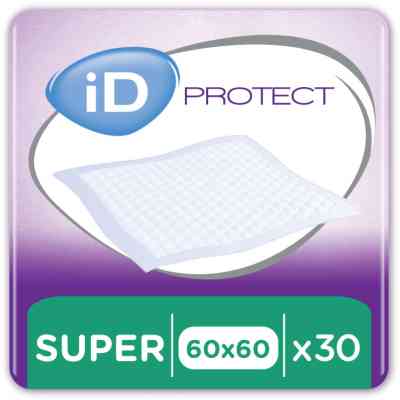 Пеленки для младенцев ID Proteсt Super 60 x 60 см. 30 шт. (5414874004012_5411416047902) Винница