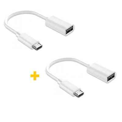 Перехідник OTG USB 2.0 AF to Micro 5P 0.11m 2PCS white XoKo (XK-AC130-WH2) Вінниця