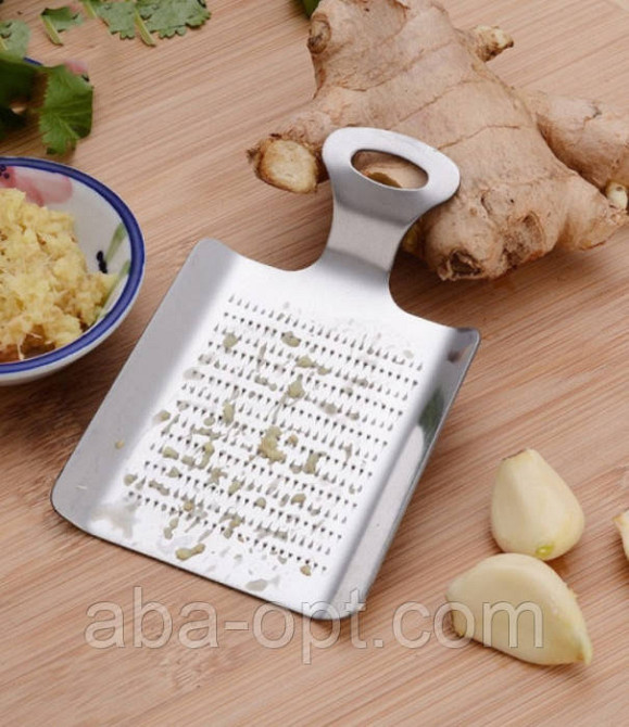 Терка для подрібнення імбиру часнику з нержавіючої сталі Лопатка (шт.) Одеса - фото 1