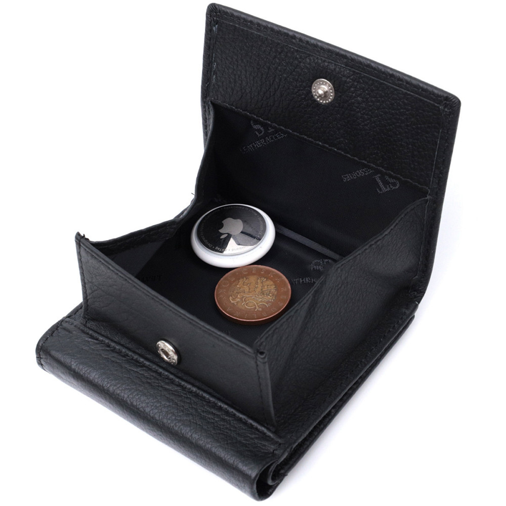 Гарний гаманець для жінок із натуральної шкіри Чорний (ST Leather) Київ - фото 10