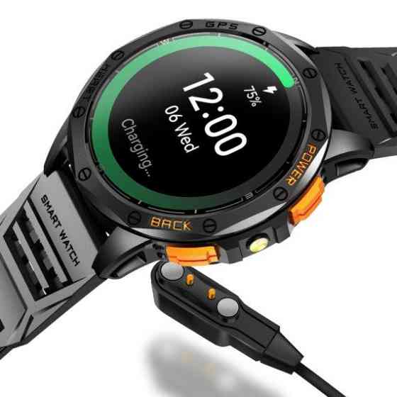 Розумний смарт годинник Smart GPS Max з компасом 2 ремінці (Чорний) Вінниця