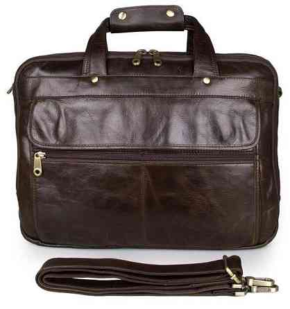 Сумка чоловіча Vintage 14247 для ноутбука з діагоналлю 15.6 дюйма Коричнева Київ