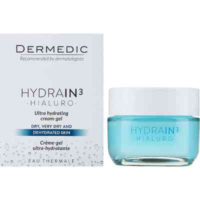 Крем для лица Dermedic Hydrain 3 Hialuro Ультра увлажняющий крем-гель 50 мл (5901643172718) Винница