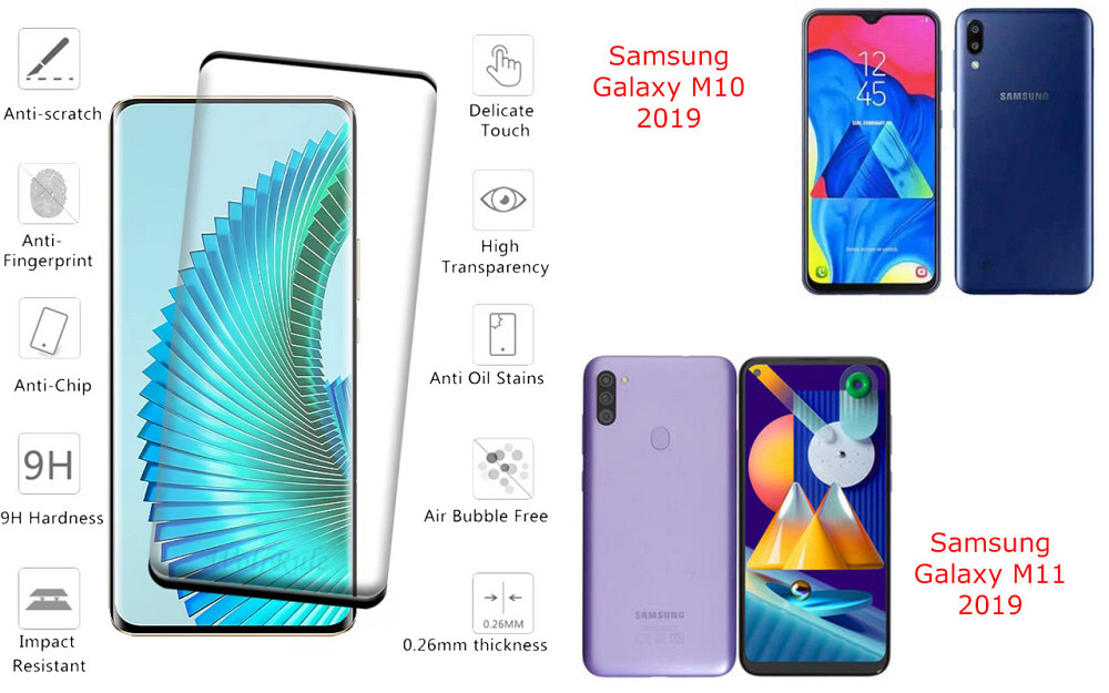 Захисне скло HyperGlass Pro для Samsung Galaxy M10 2019, Galaxy M11 2019 – максимальна чутливість та захист Київ - фото 2