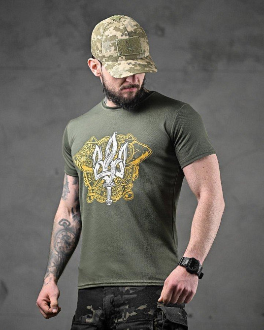 T-shirt trident olive DL6371 Одесса - изображение 2