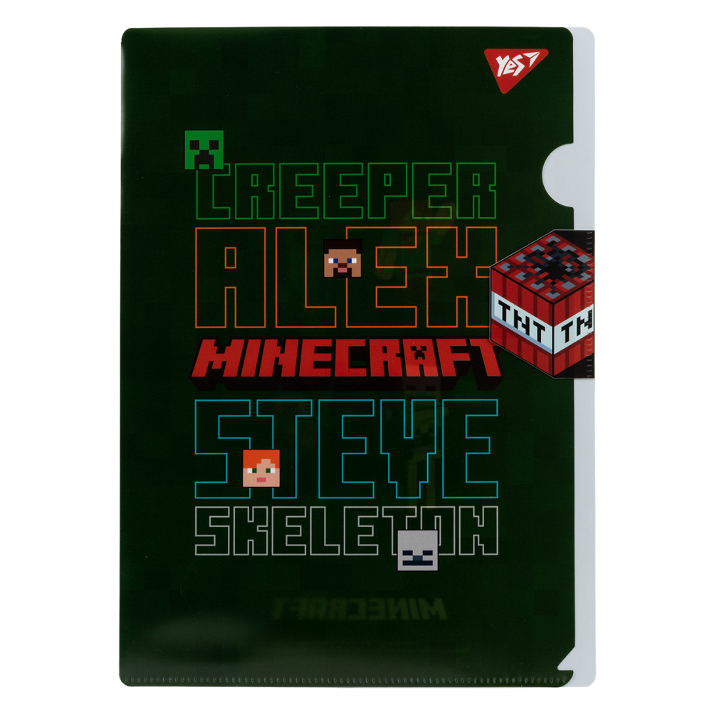 Папка-кутик А4 "Yes" Minecraft з клапаном, 492107, шт Київ - фото 1