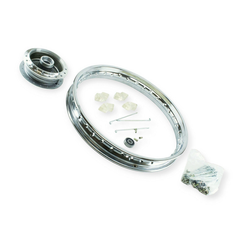 Диск задний мопед Дельта на спицах D=17 подшипник 12,мм (комплект под сборку) колесный Мукачево - изображение 1