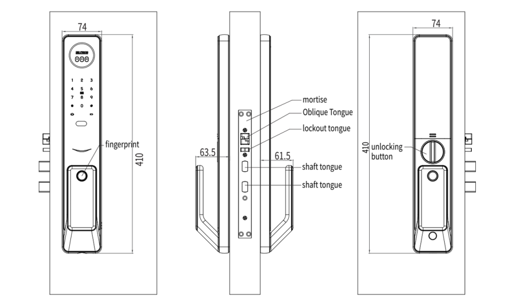PES Buldog біометричний смарт замок Київ - фото 2