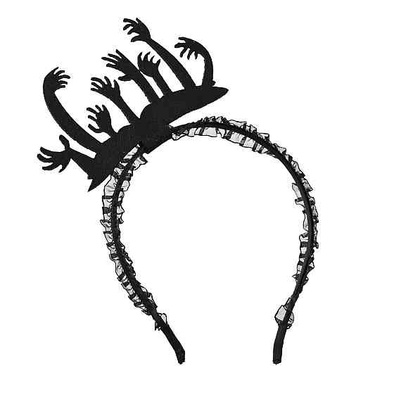 Обруч на Хэллоуин на голову Руки one size черный Киев