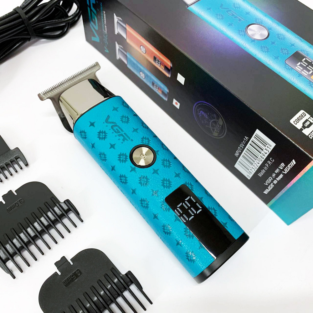 Триммер для стрижки волос мощный VGR, Машинка для стрижки аккумуляторная с насадками ZF-17 Львов - изображение 12