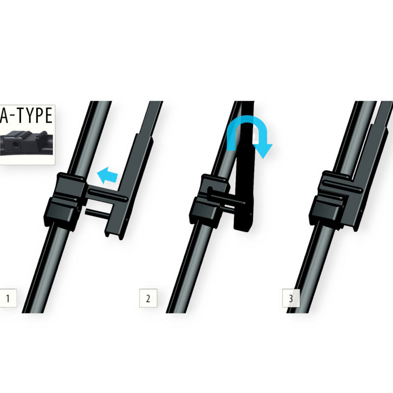 Щітки oximo модельні безкаркасні (к-т 2шт) a1-type 600+мм двірника Мукачево - фото 3