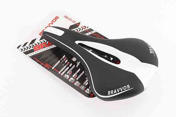 Сидіння MTB 270x140мм, чорно-біле YF-1018 Київ