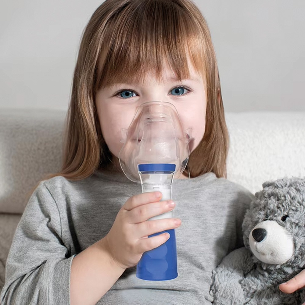 Портативний небулайзер з 2 масками від USB, LY-565 / Інгалятор небулайзер від кашлю / Ручний інгалятор для дітей Київ - фото 2