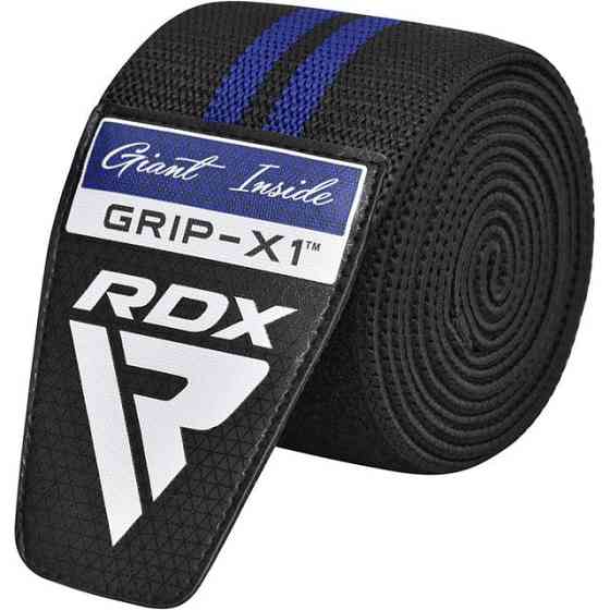 Бинти на коліна RDX GYM KNEE WRAP R11 BLACK/BLUE Каменское