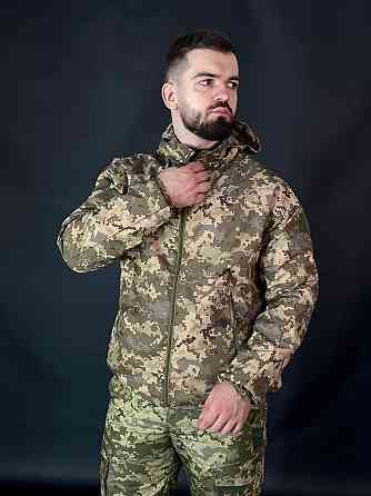 Армейский водонепроницаемая  летняя куртка мужская армейская ветровка с капюшоном для военнослужащего WAR Львов