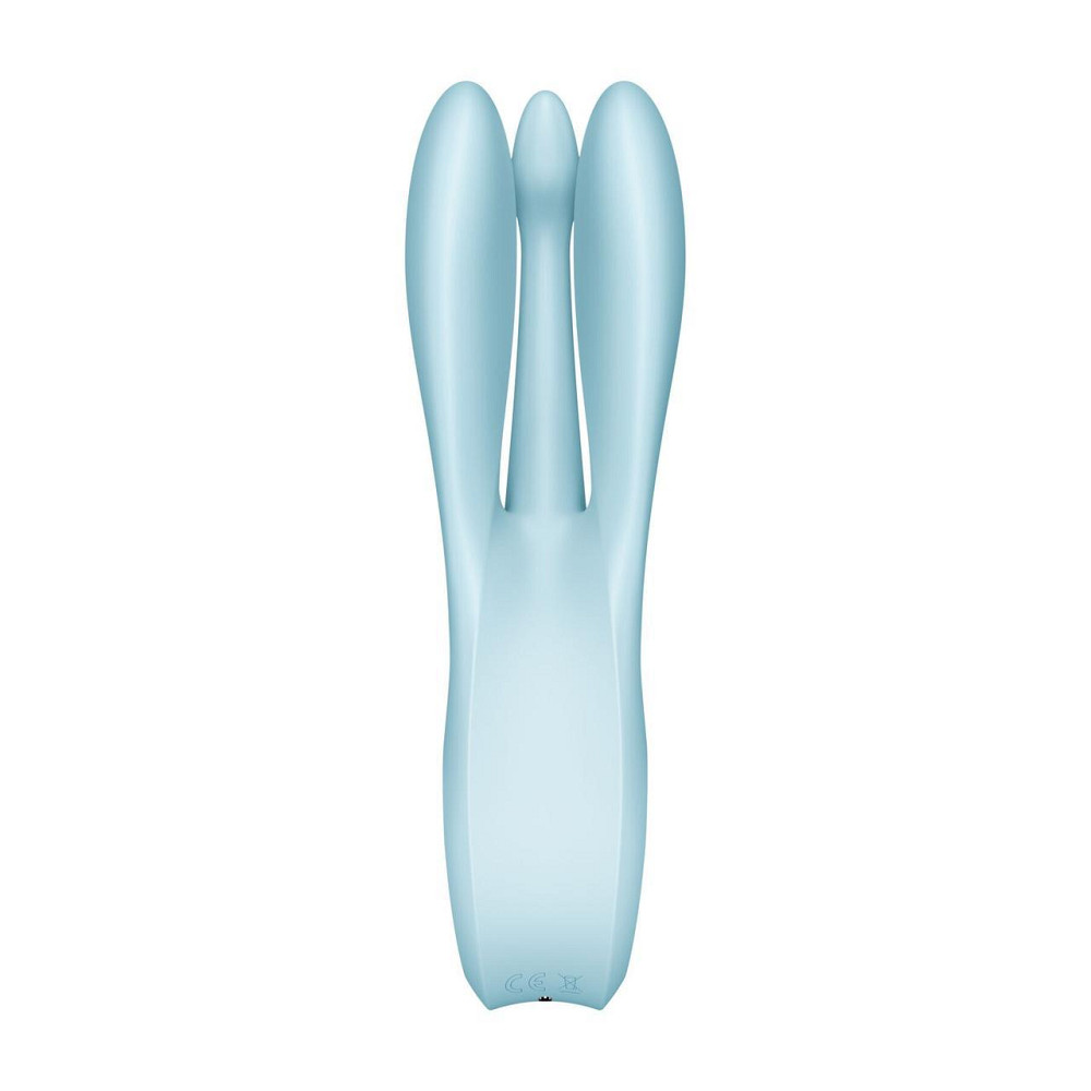 Клиторальный вибратор Satisfyer Threesome 1 Light Blue с тремя гибкими пальчиками Sex Aura Киев - изображение 4